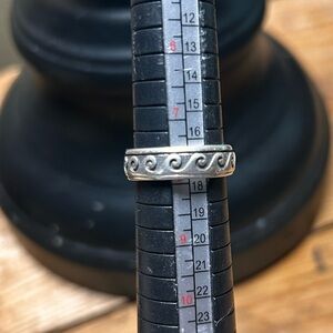 Vintage Peter Stone PSCL Wave Spinner Ring Sterling